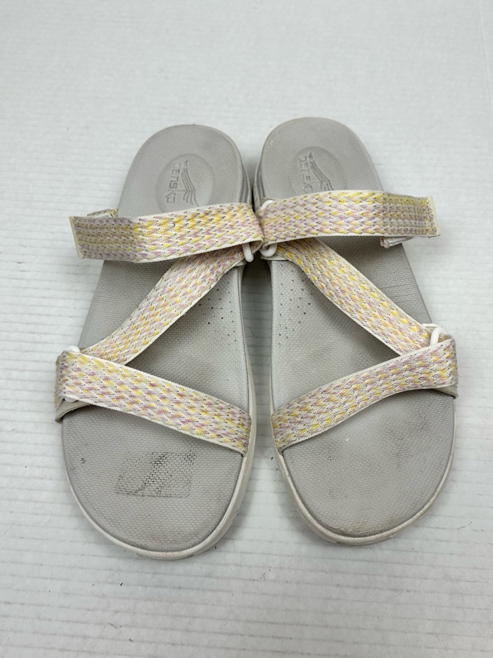 Dansko Women's Rosette Ivory Multi Webbing Sandal Shoes Size EU 41 - US 10.5/11